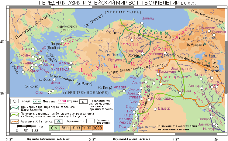 Контурная карта (конечный этап)