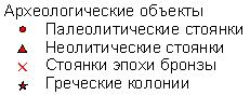 Археологические объекты (1637 bytes)